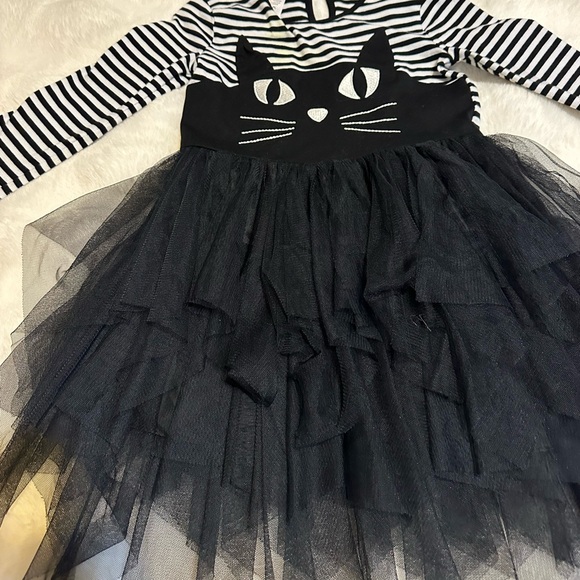 Girl’s Bonnie Jean Striped Cat Dress - Sz 5 - Picture 4 of 7